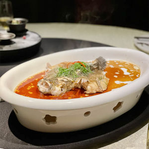 Ceramic Candle Heating Fish Plate
