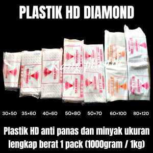 plastik HD diamond tebal 03 || 80×120 60×100 50×70 50×80 40×60 35×60 30×60 || plastik anti panas || plastik tahan panas