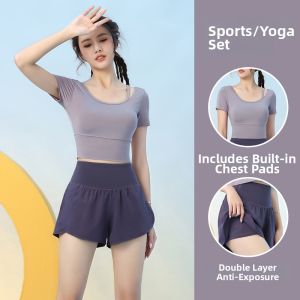 WANTINGDINUO | Moisture Wicking Tight Sleeveless Yoga Set