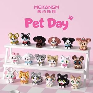 Bộ Đồ Chơi Xếp Hình Dòng Sản Phẩm Cute Zoo - 12 Kiểu Dáng Voi Gấu Trúc Sư Tử Đồ Chơi Giáo Dục Tự Làm Cho Trẻ Em Quà Tặng Sinh Nhật