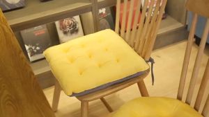 Comfortable Round Cotton Linen Shape Colorful Cushion Chair Pillow Bedroom Office Chair Soft Seat Kusyen Pelapik Kerusi