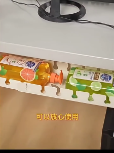 【Ready Stock】 Under Desk Cable Tray Socket Holder Organizer Rak Kabel Meja Bawah Rak Penyimpanan Soket Extendable Under Desk Cable Management Tray
