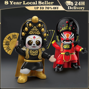 Sichuan Opera Face Changing Doll with Movable Hat 5 Facial Makeups Chinese Peking Opera Figure Decoration Kids Birthday Gift
