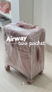 JOSHEE x AIRWAY TWO POCKET  Koper Kain 20 Inci Bahan Nylon Kabin Size Waterproof