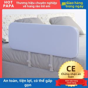 HOT PAPA | Hàng Rào Giường Bé Phòng Ngã Gấp Đơn Giản Di Chuyển