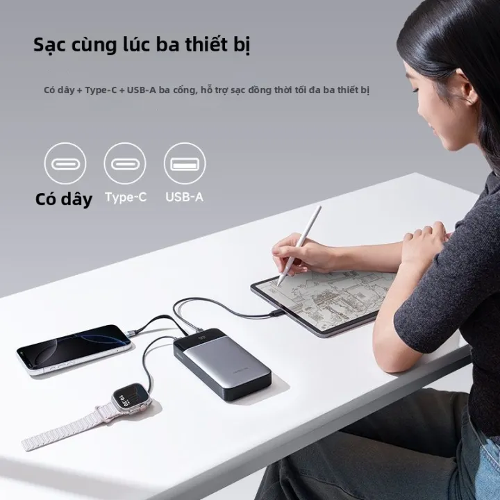 CUKTECH | Sạc dự phòng CUKTECH 25 SE 25000mAh - Công suất 120W, Sạc nhanh 2 chiều 100W, Màn hình LED | BigBuy360 - bigbuy360.vn