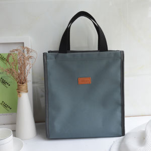 Large Capacity Waterproof Lunch Box Bag Thermal Handbag Oxford Cloth Material for Office Workers Portable Storage Bag