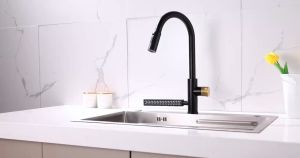 Kran Dapur KRAN ANGSA Premium Stainless Steel SUS304 Black Coating