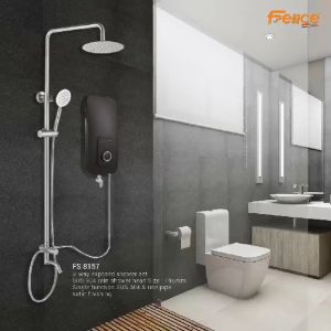 FS 8157- 3 Way Exposed Shower Set with Support Mixer and High Quality Stainless Steel