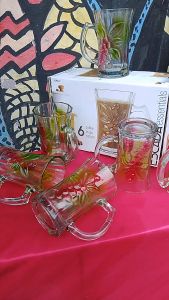 Gelas Kaca Gelas Kopi Escada. Isi 4 pcs