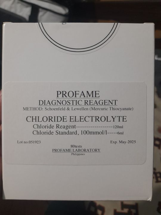 Profame CHLORIDE PROFAME ELECTROLYTE 2025 EXPIRY W/ MSDS | Lazada PH