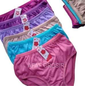 MURAH ISI 12 PCS celana dalam wanita dewasa Lusinan warna Polos/ Cd wanita dewasa cewek katun lembut