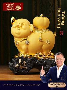JUSHANYUAN | Cute Prosperity Pig Statue Home Decor