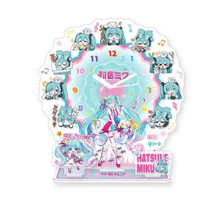 Bandai | Hatsune Miku Anime Acrylic Đồng Hồ Đứng Để Bàn Trang Trí Sáng Tạo Quà Tặng Sinh Nhật Cho Người Lớn Người Hâm Mộ ACG Phụ Kiện