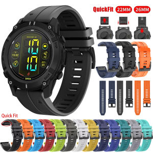 Sport Silicone Strap for Garmin Descent G2 G1 Mk3i Mk2 Mk1/Fenix 8 Pro E 7 7X 6 6X 5 5X/Epix Soft Bracelet 22/26mm Quickfit Band
