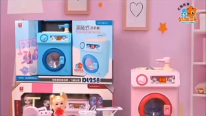 Childrens large simulation drum washing machine with music and light boys and girls play house toys