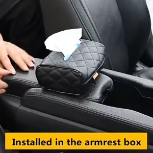 ★Fast Delivery★Car Napkin  Leather Box  Hanging Tissue Box Holder Creative Paper Box Car Organizer