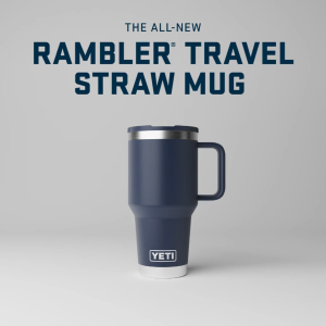 Yeti Rambler 20oz Travel Straw Mug