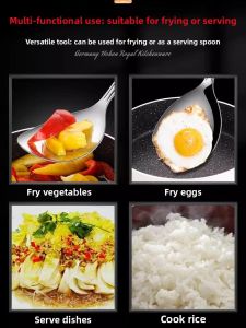 Mini Flat Head Spoon Stir-Fry Kitchen Utensils Outdoor Camping Cooking Tools Stainless Steel 316 Miniature Serving Spoon