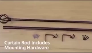 MILVIDAS 1PCS Adjustable and Extendable Curtain Rod Set (with Brackets) 70cm-120cm / 120cm-210cm Best-Selling Available in Gold/Silver【COD】