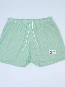 5 Piece Set Mens Striped Beach Shorts with Mesh Liner Summer Casual Board Shorts with Pocket Quick Dry Swim Trunks Bathing Suit