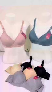 ESUNA สินค้ามาใหม่ ชุดชั้นในขนาดบวก Size 38-42 เสื้อในไร้โครง เบาและบาง ดันทรง เสื้อใน Abc Cup Bras