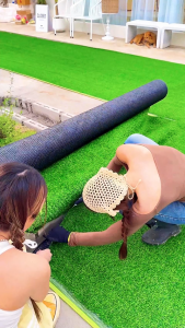 🔥รับประกัน 30 ปี🔥หญ้าเทียม 2*25m(ตัดขนาดตามที่ต้องการได้) ราคาโรงงาน ทนไฟ ระบายน้ำง่าย คุณภาพสูง หญ้าแผ่น หญ้าสนาม หญ้าเทียมตกแต่งสวน หญ้าเทียมปูพื้น สนามหญ้าจำลอง หญ้าเทียมถูกๆ