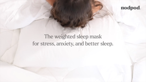Weighted Eye Mask for Sleeping Soft Minky Sleep Mask for Side Sleeper with 100% Blockout Design