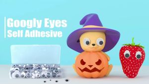500pcs Mata Kocak Boneka Googly Eyes Jalan Moving Googly Eyes
