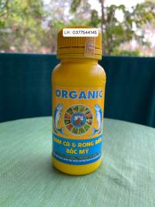 Phân bón lá hữu cơ Organic - đạm cá và rong biễn bắc mỹ ( chai 200ml ) phù hợp cho canh tác hữu cơ