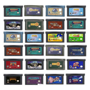Bandai | Classic GBA Game Cartridge Kirby Wars Golden Sun Street Fighter Doom Metroid for Advance GBA SP Retro Video Game Collection Gift