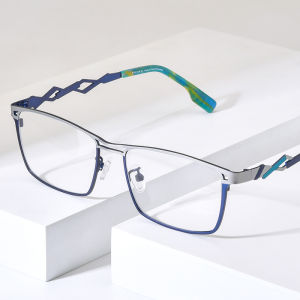 FONEX กรอบแว่นตาไทเทเนียมบริสุทธิ์ยี่ห้อใหม่ผู้ชาย FONEX Dopamine ย้อนยุคสำหรับผู้หญิงแว่นตาสี่เหลี่ยมย้อนยุค85921