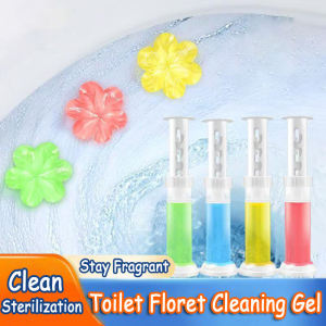 Toilet Bowl Flower Gel Cleaner Push Type Pump Flush Water Refresh Perfume Toilet Bowl Gel Cleaning Magic Toilet Bowl Flower Remove Odors Penwangi Mangkuk Tandas 马桶小花凝胶