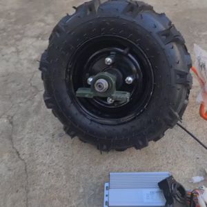 ชุดมอเตอร์บัลเลส สร้างรถเข็นไฟฟ้า 48v พร้อมกล่อง, คันเร่ง, เบรค, รองรับน้ำหนักสูงสุด 300 kg