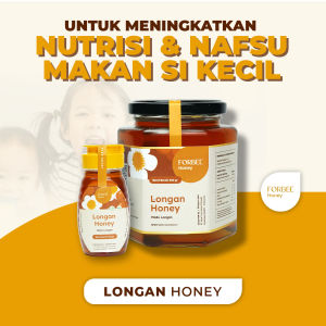 Madu Longan Forbee Honey 500g/450g | Vitamin Nafsu Makan Anak | Obat Herbal Batuk Dan Flu Si Kecil