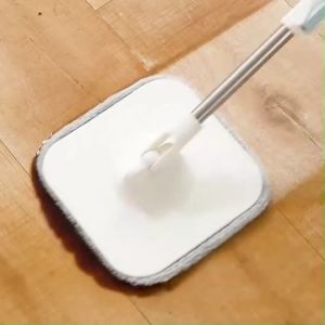 ไม้ม็อบถูพื้นแบบหมุนได้ แบบสี่เหลี่ยม ผ้าถูพื้น ไม้ม๊อบ ไม้ถูพื้น ไม้ถูพื้นถังปั่น แถมฟรีผ้าม็อป1ชิ้น หมุนได้360องศา Home_here