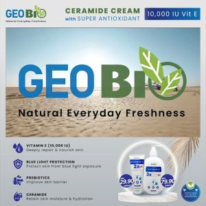 GeoBio Vitamin E Body Wash 500ml | pH balance Non-Drying Niacinamide No Paraben SLES