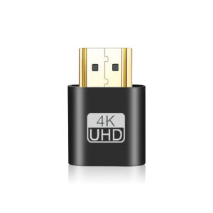 Kebidumei | VGA Virtual Display Adapter HDMI-compatible 1.4 DDC EDID Dummy Plug Headless Ghost Display Emulator Video Card Lock Plate