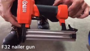 ( HITTO ) F32 Professional Pneumatic Nailer Gun / Staple Gun / Woodworking Tools ( Made in Taiwan ) ( 02HNG0F32 )