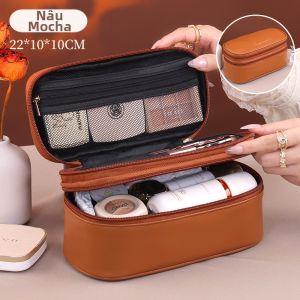 Túi Đựng Trang Điểm Đa Năng Hai Lớp