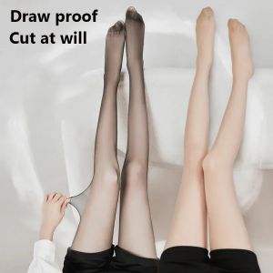 Skin Color Tights Summer Tear Resistant Anti-cored Hook Wire Pantyhose Black Stockings Breathable Slim Ultra Thin Leggings