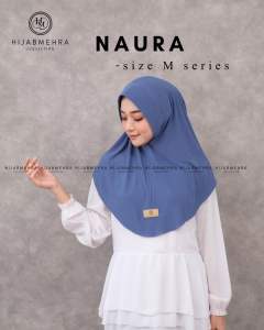 HIJABMEHRA- JILBAB JERSEY SPORT PAD ANTEM NAURA SIZE M