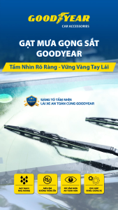 Gạt Mưa Gọng Sắt GOODYEAR Phù Hợp Nhiều Dòng Xe Thông Dụng