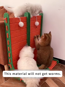 Newfe 60Cm L-Shaped Cat Scratching Board Vertical Felt Large Cat Toy Cat Scratcher Cat Accessories