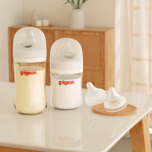 PIGEON | Anti-colic Anti-choke Newborn Glass Baby Bottle