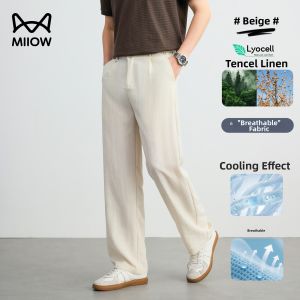 MiiOW | Summer Thin Loose Straight Trousers Men Pants
