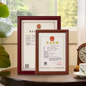 Wooden Picture Frame A4 / A3 Paper Certificate Display Frame Classic Photo Frames Suitable for offices/enterprises/school Horizontal &Vertical Usable