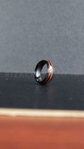 Cincin Cowok Cewek Pria Wanita Dewasa odel Terbaru Keren Unik Elegan Aesthetic Kayu KOA Hawai ASLI Original