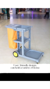 KT WARE Commercial Janitor Cart Heavy Duty Cleaner Trolley Multifunctional Housekeeping Cart Troli PEMBERSIH MOP CART