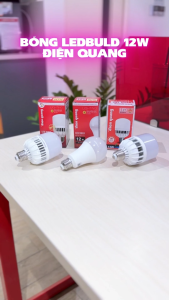 Đèn LED bulb công suất lớn Điện Quang ĐQ LEDBU09 12727 (12W nguồn tích hợp)